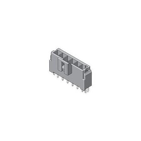 Molex ULTRA-FIT HDR VT SGL F BLK 06CKT 15AU 172287-1206